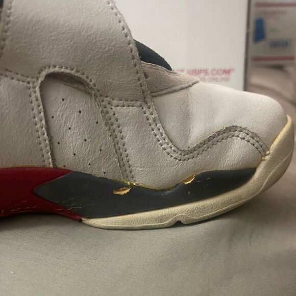 305368-101 Air Jordan 8 VIII Retro 2002 Bugs Bunny 5Y Womens 6.5 or 7 White Red - Picture 8 of 16